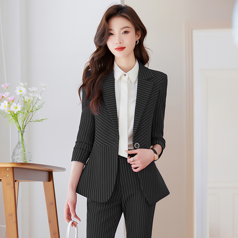 Синий полосатый костюм для жен – обзор и цена Women'S Formal Wear Stores